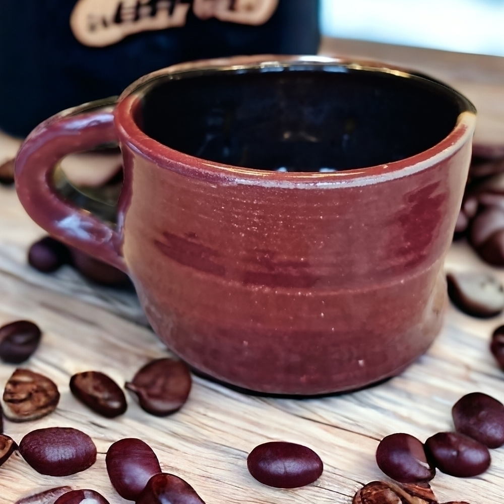 The Potter's House Studio Pottery Red And Black Coffee/Tea Mug - OS